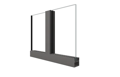 Puerta de acero y partición